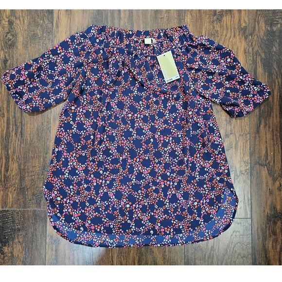 Michael Kors Floral Off-Shoulder Blouse - Size Small NWT - Picture 1 of 3